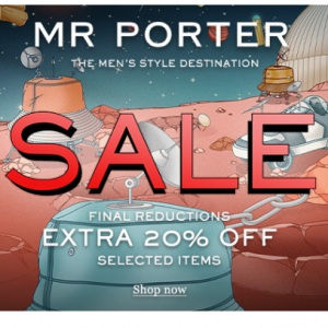 Extra 20% Off Men's Designer Sale @ MR PORTER US