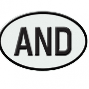 Andorra International Identification Oval Plate for $25 @licenseplates.tv