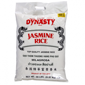 Dynasty Jasmine Rice, 20-Pound @ Amazon