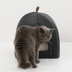 Bedsure Cat Beds for Indoor Cats, Dark Grey, 15 inches @ 	Amazon