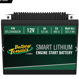 Battery Tender® 8.0AH 480CA Lithium Engine Start Battery for $229.95 @Battery Tender 