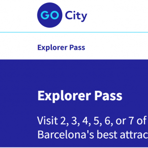 Go City - 巴塞羅那Barcelona Explorer Pass 探索者通票，低至6.6折