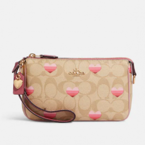 Coach Nolita 19 In Signature Canvas With Stripe Heart Print @ Coach Outlet