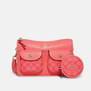 70% Off Pennie Crossbody With Coin Case With Signature Canvas Detail @ Coach Outlet