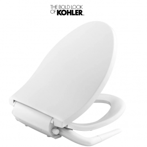 Kohler Puretide 加长坐便器座圈,安静关闭、快速释放和快速连接