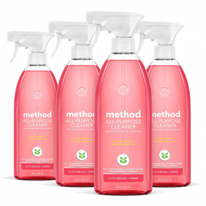 Method All-Purpose Cleaner Spray, Pink Grapefruit, 28 oz Spray Bottles, 4 Pack @ Amazon