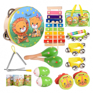 OATHX Baby Musical Toys for Toddlers 1-3-5 Kids'Drum Percussion Instruments Music Set