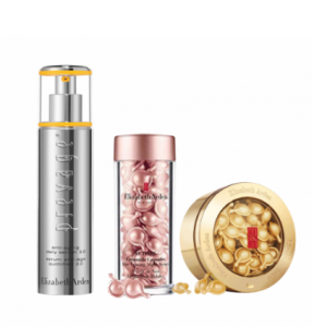 Elizabeth Arden - 橘灿精华+粉胶+金胶套装