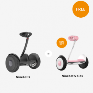 Back to school - Buy 1 Ninebot S Get S Kids 50% Off @Segway