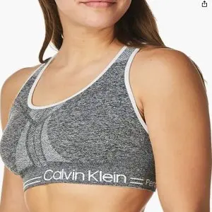 Calvin Klein Performance Moisture Wicking Medium Impact Reversible Seamless Sports Bra Sale!