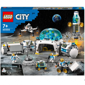 LEGO CITY: LUNAR RESEARCH BASE SPACE ASTRONAUT TOY SET (60350) @ IWOOT