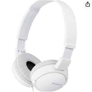 50% off Sony ZX Series Wired On-Ear Headphones, White MDR-ZX110 @Amazon