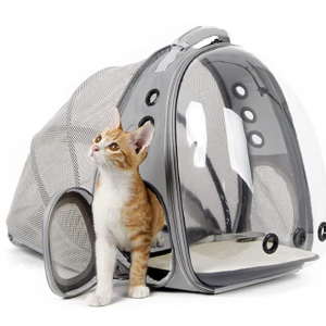 Halinfer 貓咪太空泡泡背包 可拓展 超大空間 可容納20lb的貓咪 @ Amazon