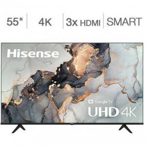 Costco - Hisense 55" A65H 4K HDR Google TV 智能电视，现价$269.99