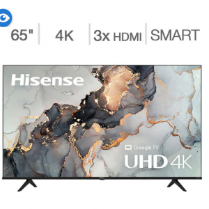 Costco - Hisense 65" A65H 4K HDR Google TV 智能电视，现价$399.99