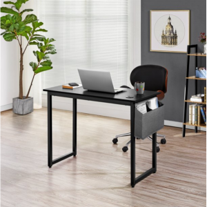 Yaheetech 39.5 英寸电脑桌带文件夹和挂钩写字台,适合家庭办公室工作学习