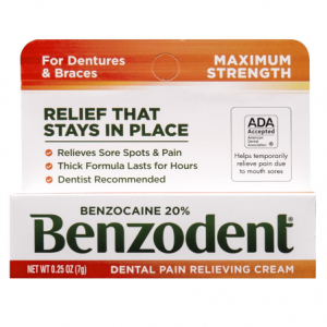 Benzodent 牙齿止痛膏药 0.25oz @ Amazon