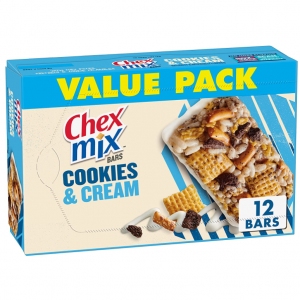 Chex Mix Snack Bars, Cookies and Cream, 13.56 oz, 12 Count Box @ Amazon