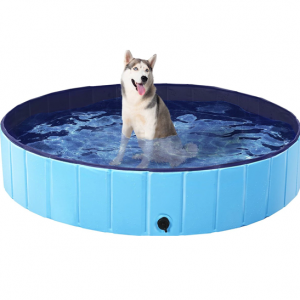 Yaheetech Foldable Outdoor Hard Plastic Dog & Cat Swimming Pool, Blue, X-Large @ Chewy