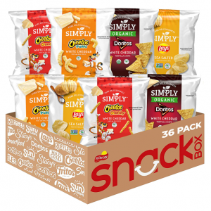 Simply Brand Variety Pack, Doritos, Cheetos, Lay's, 0.875oz Bags (36 Pack) @ Amazon