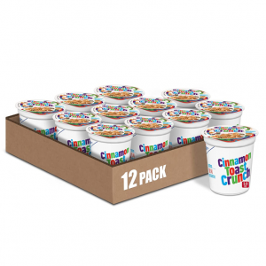 Cinnamon Toast Crunch Cereal, 2-Ounce Cups (Pack of 12) @ Amazon