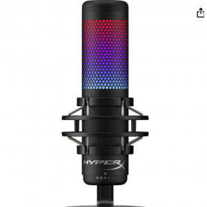 44% off HyperX QuadCast S – RGB USB Condenser Microphone for PC, PS4, PS5 and Mac @Amazon