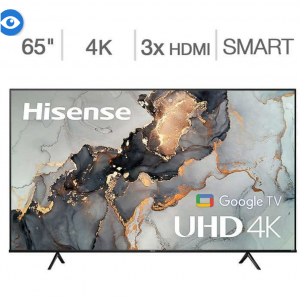 Costco - Hisense 65" A65H 4K HDR Google TV 智能电视 送 $100 VISA礼卡，现价$399.99