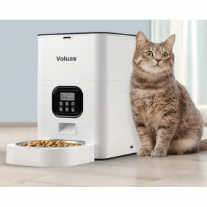 VOLUAS 寵物自動喂食機 4L 可設置4餐 10秒語音錄製 @ Amazon