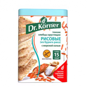Хлебцы Dr. Korner "Рисовые с морской солью"