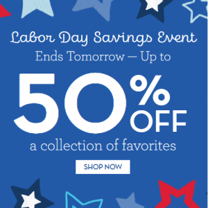 Labor Day Savings Event! @ Cheryl's