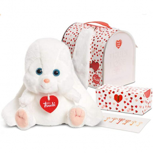 Just Play Premium Italian Designed Trudi Love Box, 6.3-inch White Rabbit Plush $3.49