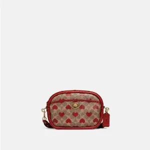 Coach Camera Bag In Signature Canvas With Heart Print Sale @ Coach Outlet