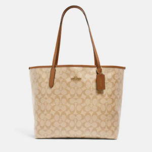 55% Off Coach City Tote In Signature Canvas @ Coach Outlet