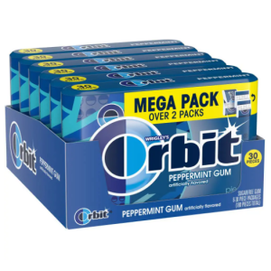 Orbit Peppermint Sugar Free Chewing Gum - 30 Piece Pack Of 6 - 32.1 Ounce (Pack Of 6) @ Amazon