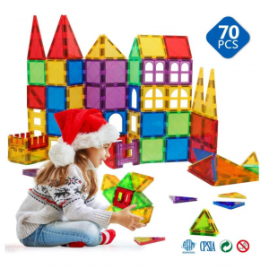 MAGBLOCK Magnetic Blocks - Magnetic Toys Stem Toys 70 Pieces $26.10 shipped