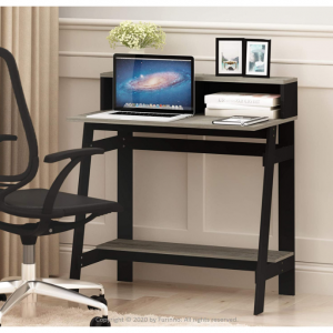 Furinno Simplistic A Frame Computer Desk, Black/French Oak Grey @ Amazon