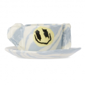 DUM KERAMIK SSENSE 独家蓝色茶杯和碟子套装