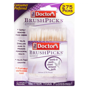 The Doctor's BrushPicks Interdental Toothpicks, 275 Picks @ Amazon