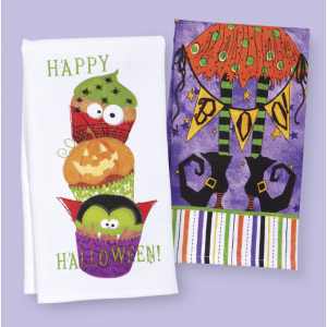 万圣节厨房毛巾 2 件套