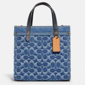 Coach Field Tote 22 In Signature Denim Sale @ Coach 