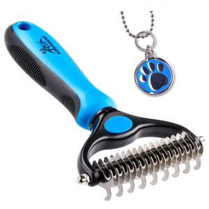 Today Only: Pat Your Pet Deshedding Brush - Double-Sided Undercoat Rake for Dogs & Cats @ Amazon