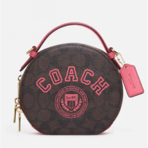 Coach Canteen Crossbody In Signature Canvas With Varsity Motif Sale @ Coach Outlet 