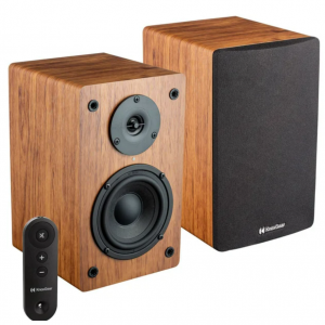 $25 off Knox Gear Powered Bookshelf Speaker with Bluetooth with Wood Finish @Focus Camera