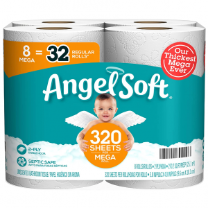Angel 超柔軟雙層衛生紙8卷 相當於32卷 @ Amazon