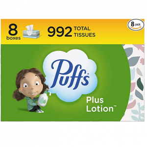 Puffs 超柔舒緩乳液麵巾紙 124抽 8盒 @ Amazon