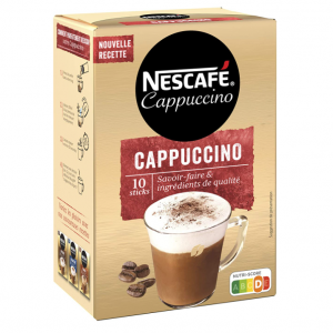 NescafŽ 卡布基诺速溶咖啡粉 10条 冲泡简捷 @ Amazon