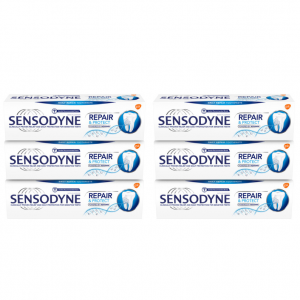 Sensodyne 修複和保護原裝敏感牙膏 75ml x 6 包