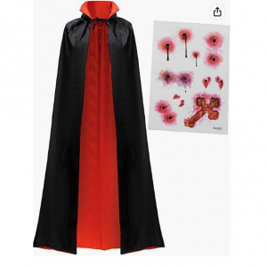 Spooktacular成人巫师袍服+刺绣贴