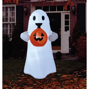 H for Happy™ 48 英寸幽灵带南瓜充气万圣节草坪装饰