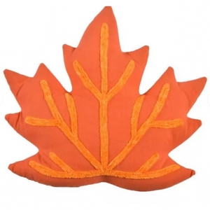 H for Happy™ 橙色枫叶枕头